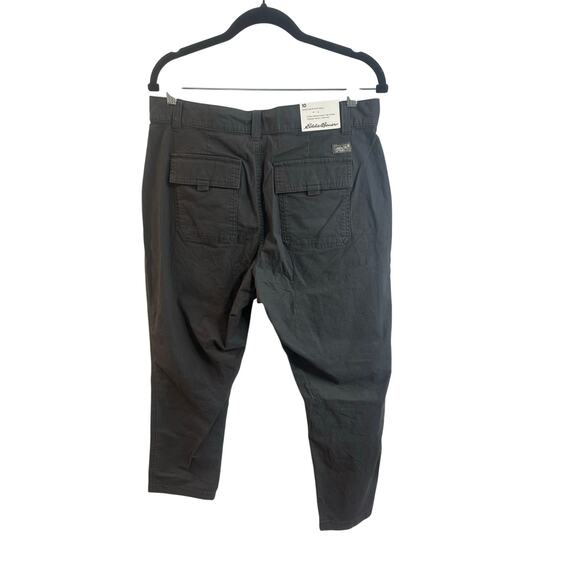 Eddie Bauer NWT Adveturer Ripstop Ankle Sz 10 Gray Straight Pants - Picture 2 of 6